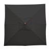 Guarda-sol Quadrado Preto - L 2500mm - Bolero