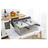 Fritadeira profissional Dynasteel - 2 x 10 L | Capacidade 20 L | Aço inoxidável | Potência 2 x 3000 W