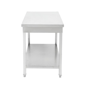 Table Inox avec Etagère - P 700 mm - L 1200 mm - Dynasteel