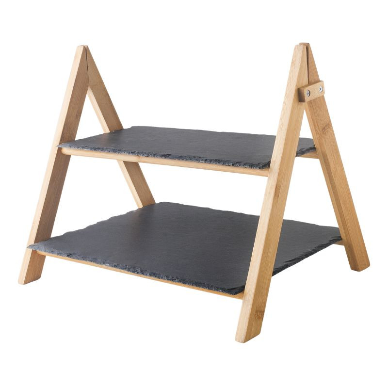 Support Buffet en Ardoise - 2 Niveaux | Lacor Support Buffet en Ardoise - 2 Niveaux | Lacor
