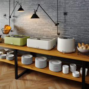 Chafing Dish UNIQ Branco - GN 1/1 - 4 L | HENDI - Design elegante para buffets e catering