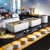 Chafing Dish UNIQ Branco - GN 1/1 - 4 L | HENDI - Design elegante para buffets e catering