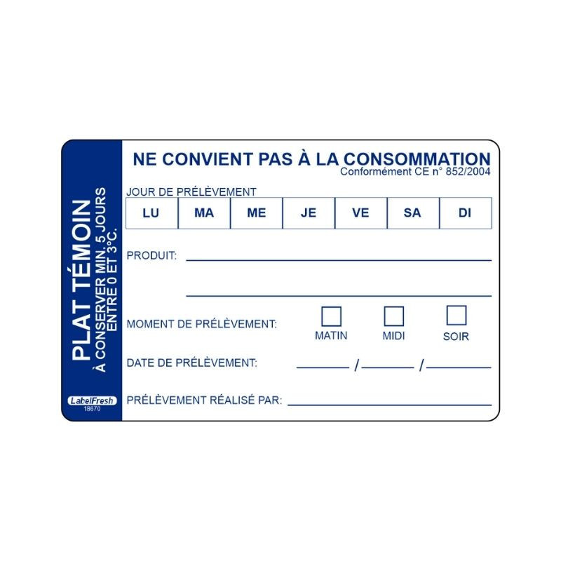 Etiqueta de Prato Testemunha Compostável - LabelFresh - Rastreabilidade e eco responsabilidade Etiqueta de Prato Testemunha Compostável - LabelFresh - Rastreabilidade e eco responsabilidade