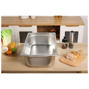 Bandeja Gastronômica GN 1/1 Inox - 150 mm de profundidade, 21 L - Dynasteel