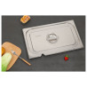 Tampa GN 1/1 em aço inoxidável para recipiente gastronorm - Dynasteel