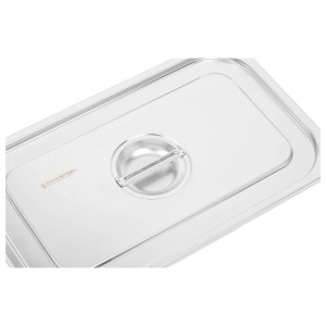 Tampa GN 1/1 em aço inoxidável para recipiente gastronorm - Dynasteel